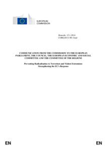 Radicalization / Sociology / Counter-terrorism / ETA / Magnus Ranstorp / The International Centre for the Study of Radicalisation and Political Violence / Politics / National security / Terrorism