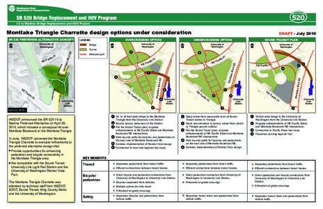 Montlake Triangle Charrette design options under consideration