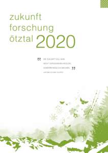 zukunft forschung ötztal 2020 „