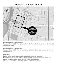 HOW TO GET TO THE CCB  AREA ENLARGED ON REVERSE