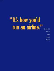 Continental Airlines, IncAnnual Report