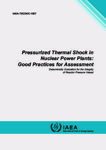 IAEA-TECDOC[removed]Pressurized Thermal Shock in Nuclear Power Plants: Good Practices for Assessment Deterministic Evaluation for the Integrity
