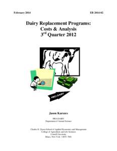 Microsoft Word - Dairy Replacement Costs3rdQuarter2012Final