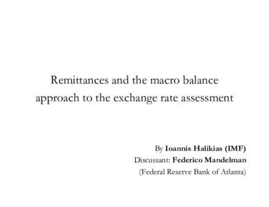 Microsoft PowerPoint - Remittances and the macro balance approach to the.ppt