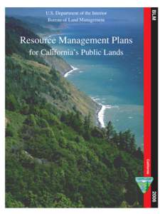 RESOURCE MANAGEMENT PLANS FOR CALIFORNIA PUBLIC LANDS