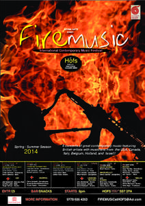 Firemusic SPIRAL ARTS present International Contemporary Music Festival AT