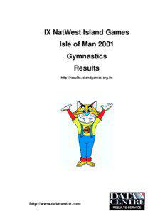 IX NatWest Island Games Isle of Man 2001 Gymnastics