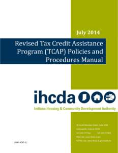 July[removed]Revised Tax Credit Assistance Program (TCAP) Policies and Procedures Manual