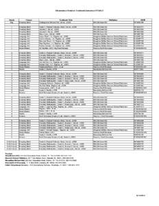 Elementary Student Textbook Inventory FY2013  Grade 6 6