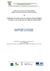 Une contribution à l’Observatoire des Forêts d’Afrique centrale Cellule Régionale en Afrique centrale Avenue Sergent MOKE n°14 (Réf. Concession SAFRICAS) Q. Socimat C/ Ngaliema Kinshasa RDC Phone : +[removed]