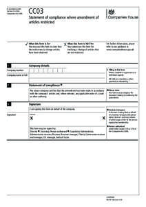 Companies House / Registrar of Companies / Companies Act / European Company Regulation / Company formation / United Kingdom company law / Law / Government