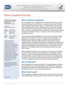 Microsoft Word - Fibrous Dysplasia 5-13