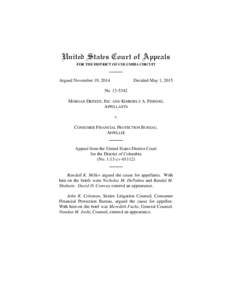 United States Court of Appeals FOR THE DISTRICT OF COLUMBIA CIRCUIT Argued November 19, 2014  Decided May 1, 2015