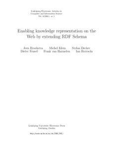 Link¨oping Electronic Articles in Computer and Information Science Vol[removed]): nr 1