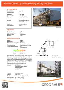 Pankower Gärten - 3 Zimmer-Wohnung für Groß und Klein! G Gesamtfläche: Zimmeranzahl:  89,76 m²