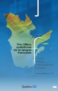 The Office québécois de la langue française 	 History 	 Mission