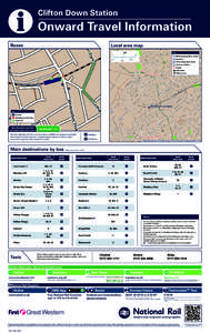 i  Clifton Down Station Onward Travel Information