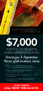 BUILD YOUR BUSINESS NOW FOR FUTURE WORK $7,000  FOR YOU TO INVEST IN