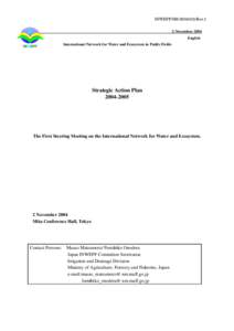 INWEPF/SM[removed]Rev.1 2-November-2004 English INWEPF  International Network for Water and Ecosystem in Paddy Fields