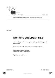[removed]EUROPEAN PARLIAMENT Special Committee on the Financial, Economic and Social Crisis[removed]