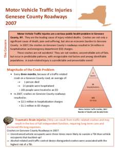 Motor Vehicle Traffic Injuries - Genesee County, New York