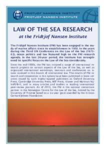 Environmental crime / Fisheries law / Fishing industry / Illegal /  unreported and unregulated fishing / United Nations Convention on the Law of the Sea / Barents Sea / Moritaka Hayashi