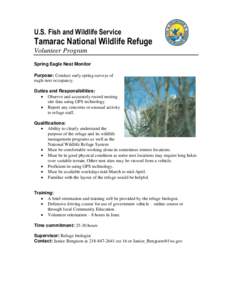 National Wildlife Refuge / Tamarac