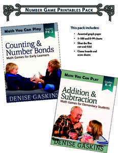 Number Game Printables Pack.indd