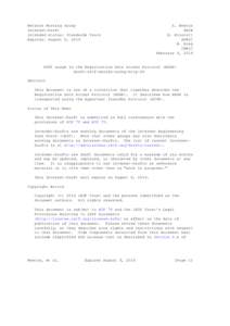 draft-ietf-weirds-using-http-08 - HTTP usage in the Registration Data Access Protocol RDAP‚