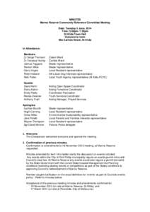 Microsoft Word - DRAFT Marina Reserve Reference Committee 5th meeting Minutesdocx