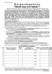 Unterschriftenliste Nr[removed]Bürgerbegehren 