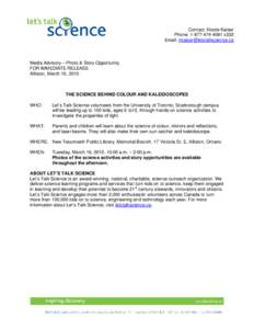 Microsoft Word - Media Advisory_Alliston_03[removed]doc