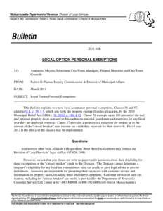 Personal exemption / Estate tax in the United States / Public economics / Law / Political economy / Oregon Ballot Measure 41 / Alternative Minimum Tax / Taxation in the United States / Income tax in the United States / Tax exemption