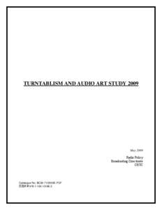 Microsoft Word - #[removed]v5 - Turntablism Audio Art Study 2008.doc