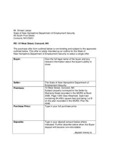 Microsoft Word - _AdjustedStandard Offer Form- 10 West St Concord.doc