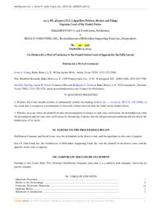 Halliburton Co. v. Erica P. John Fund, Inc., 2013 WL[removed]2013 WL[removed]U.S.) (Appellate Petition, Motion and Filing) Supreme Court of the United States. HALLIBURTON CO. and David Lesar, Petitioners, v.