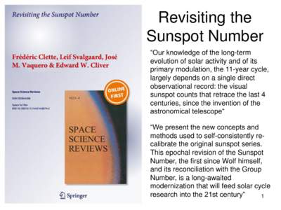 Vortices / Wolf number / Solar cycle / Light sources / Plasma physics / Space plasmas / Space / Rudolf Wolf / Sun / Astronomy / Physics / Sunspot