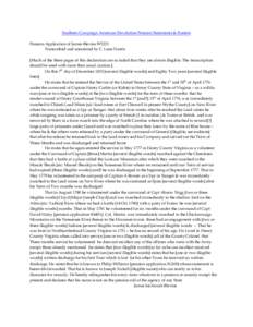 Southern Campaign American Revolution Pension Statements & Rosters Pension Application of James Blevins W5221 Transcribed and annotated by C. Leon Harris [Much of the three pages of this declaration are so faded that the