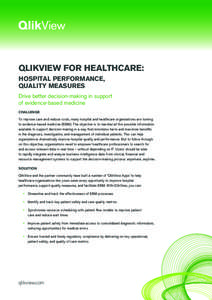 Medical terms / QlikTech / Patient safety / Evidence-based medicine / Medicine / Health / Medical informatics