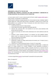 Comunicato Stampa  ABBASSARE LA BOLLETTA? YES WE CAN! ASSORINNOVABILI PRESENTA 8 PROPOSTE CHE FANNO RISPARMIARE I CONSUMATORI ED EVITANO DISASTROSI TAGLI RETROATTIVI PER I PRODUTTORI La misura “spalma incentivi” in c