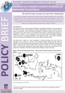 POLICY BRIEF  Australian Population & Migration Research Centre Vol. 2 No. 3  March 2014