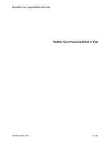 Microsoft Word - Coal - Modified Proctor-Fagerberg Procedure - 24th Nov 14