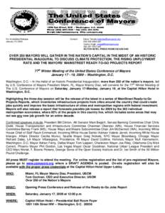 For Immediate Release January 15, 2009 Contact:  Elena Temple [removed]