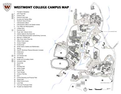 WESTMONT COLLEGE CAMPUS MAP[removed]Administrative Offices