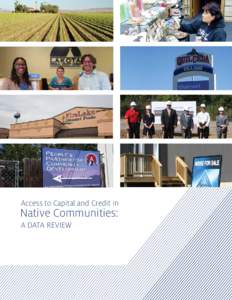 Access to Capital and Credit in  Native Communities: A DATAREVIEW REVIEW