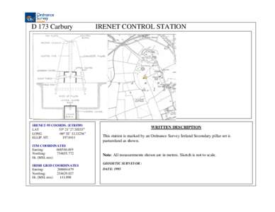 D 173 Carbury  IRENET-95 COORDS. (ETRF89) LAT 53 21’ ” LONG.