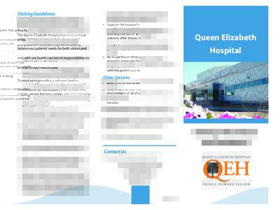 QEH Visitor Guidelines.indd