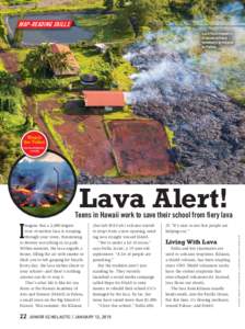 map-reading skills Lava from Hawaii’s Kilauea volcano smothers farmland in Pahoa.