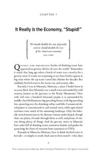 Chapter 1  It Really Is the Economy, “Stupid!” We should double the rate of growth, and we should double the size of the American economy!