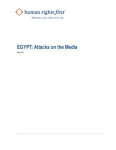 EGYPT: Attacks on the Media May 2013